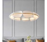 QHQQXN Ceiling Light, Modern Acrylic Leaf LED Chandeliers Lighting Living Dining Room Decor Pendant Lamp Home Bedroom Kitchen Hanging Lights Luminaire Pendant Light LWX