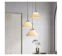 QHQQXN Ceiling Light, Nordic Pleated Cream LED Pendant Light for Living Room Kitchen Restaurant Chandelier Loft Hangling Lamp Lustre Home Decoration(Warm Light,1 Light) LWX