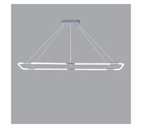 QHQQXN Chandeliers Ceiling Light,Modern Chandelier, Modern LED Pendant Light Compatible with Kitchen Long Table Island Compatible with Living Room Dining Room LED Pendant Lamps Chrome Han LWX