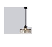 QHQQXN Chandeliers, Crystal Chandelier LED Chandeliers d Black Living Room Pendant Light E27 Suspension luminaire Decoration Lamp LWX