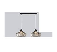 QHQQXN Chandeliers, Crystal Chandelier LED Chandeliers d Black Living Room Pendant Light E27 Suspension luminaire Decoration Lamp LWX