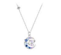QHQQXN Colliers avec Pierre de Naissance en Forme de cœur d'amour pour Femmes, Pendentif en Argent Sterling 925