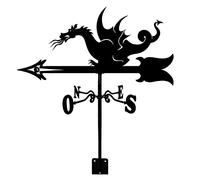 QHQQXN Girouette de ferme, tige de montage sur le toit, indicateur de direction du vent, artisanat en métal, girouette, outil de mesure de la silhouette, ornement, montage sur le toit, scène de ferme,