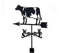 QHQQXN Girouette Tourterelle Vaches Direction du Cheval Indicateur de Direction de la Vitesse du Vent Girouette en métal Girouette extérieure en Acier Inoxydable Cour pour décorations de Gazebo de