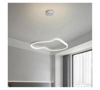 QHQQXN LED Pendant Chandelier Ceiling Lamp High Brightness Decor Ornament for Living Room Dining Bedroom(3-Color,Black 60cm) LWX