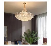 QHQQXN LED Pendant Lamp Compatible with Living Room Bedroom Dining Kitchen Stairs Modern Luxury Style Gold Crystal Ceiling Chandelier Light,Ceiling LightPendant Light LWX