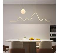 QHQQXN LED Pendant Light Linear Chandelier Aluminium Fixture Illumination 3000-6000K Hanging Lamp Home Decor Dimmable Modern Indoor Light,Chandelier LWX