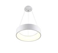 QHQQXN Lustre Acrylique LED Blanc, plafonniers Ronds Modernes de Luxe, luminaires Suspendus industriels Classiques pour Salon, Salle à Manger, Chambre à Coucher, lumière Chaude 60 cm