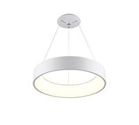 QHQQXN Lustre Acrylique LED Blanc, plafonniers Ronds Modernes de Luxe, luminaires Suspendus industriels Classiques pour Salon, Salle à Manger, Chambre à Coucher, lumière Chaude 60 cm