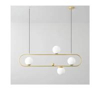 QHQQXN Lustre moléculaire de Style Industriel, rectangulaire, avec Boucle pivotante, Design rétro en métal, pour Salon, café, Hall d'entrée, Lustre