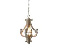 QHQQXN Mini Lustre Vintage à 1 lumière pour entrée de la Maison, Lustre Rustique pour Chambre d'enfant, éclairage Suspendu réglable de Ferme Style Shabby Chic pour Salon, Chambre à Coucher -