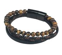 QHQQXN MOCHAMIK Bracelets Homme Bijoux Tendance Multicouche Cuir tressé Bracelets Perles Hommes Bracelets Cuir