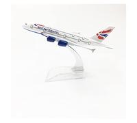 QHQQXN Modèle d'avion en Alliage adapté à l'aviation A380, 16cm, Airbus Miniature à Collectionner avec raccords de Base, Kit de Jeu de Loisirs, 1 400