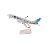 QHQQXN Modèle d'avion en Alliage moulé sous Pression, 20cm1:400, Boeing 737 de dubaï, Souvenir en métal, Kit de Jeu de Loisirs pour l'aviation Civile
