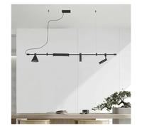 QHQQXN Modern LED Chandelier Spot Light Black Compatible with Table Dining Kitchen Pendant Lamp Home Decor Lighting Suspension Fixture, Pendant Light LWX