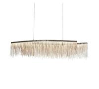 QHQQXN Modern LED Tassel Pendant Chandelier Lights Nordic Luxury Hotel Chain Lamp Ceiling Chandeliers Living Lighting(3 Color,D50 80cm) LWX