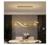 QHQQXN Modern Minimalist Glass Ball LED Chandelier for Restaurant Food Tables Study Kitchen Pendant Lamp Home Decor Lusters Luminaires(Warm White) LWX