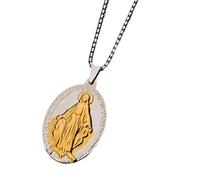 QHQQXN NBYGSC Collier Benoît pour Femmes Et Hommes, Chaîne De Perles Pendentif Saint Benoît en Argent Sterling 925, Médailles Benoît, Médaille De San Benito, Médaille San Benito, Médaille Saint Benoît