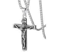 QHQQXN NBYGSC Collier d'urne en Croix en Argent Sterling 925 pour Femmes et Hommes, Colliers d'urne de crémation à Double Croix Qui Contiennent Les Cendres d'êtres Proches, Collier de