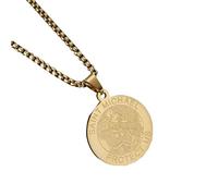 QHQQXN NBYGSC Collier Saint Michel en Argent Sterling 925 pour Femmes et Hommes, Collier médaillon Religion Michael, Amulette de chaîne de Protection de la Foi, Collier Michael, Pendentif Saint