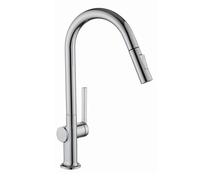 QHQQXN Robinets extractibles pour évier de Cuisine, mitigeur d'évier de Cuisine à Levier Unique chromé avec Bec pivotant à col de Cygne, robinets ménagers