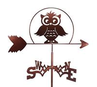 QHQQXN Support de girouette de Toit girouette Classique indicateur de Direction du Vent Maison d'oiseau Hibou équitation Moto girouette girouette pour Garage dôme Grange