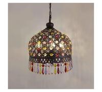 QHQQXN Vintage Colorful Chandelier Exotic LED Chandelier for Hotel Restaurant Bedroom Balcony Indoor Home Decorative Lighting fixtures,Modern Pendant Lighting Ceiling for Living Room Hallway Bedroom