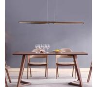 QHQQXN Wood LED Chandelier Lamp, Creative LED Pendant Light for Living Room Kitchen Island, with Remote Control Dimmable Light, for Dining Room Office Dining Table Lamp Kitchen Lighting (LWX