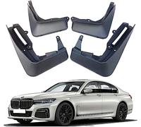 QHuaL 4Pcs Voiture Bavette Garde Boue pour BMW 7 Series M Sport Sedan 2017-2021 Avant et Arrière Anti ÉClaboussures Accessoires de Protection de Voiture