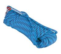 QHY Corde d'escalade 12mm Corde De Sécurité Tressée en Nylon avec Mousqueton Multi-usages Extérieur Tricot Corde Charge Maximale 2100 Kg (Color : Blue, Size : 20m*12mm)