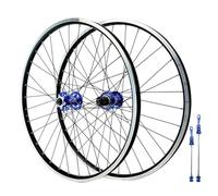 QHYRZE Jeu De Roues pour VTT 26/27,5/29 Pouces Vélo Roue Avant Arrière Alliage D'aluminium Frein Frein À V Jante 32h Moyeu Frein À Disque Blocage Rapide 100/135mm pour Cassette 7-12s(Blauw,29'' A)