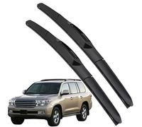 QHYTL Jeu de Balais D'essuie-Glaces Avant Auto pour LC200 J200 2007-2009 Pare-Brise Lame D'essuie-Glace pour Fenêtre de Voitur 600mm+530mm fit U J Crochet Bras,Front Window 2pcs B-Style