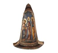 QHZLY A Divine Frescoes Cape à capuche M pour adolescents - Longue cape pour cosplay, mascarade, scène, Comic-Con, carnaval, jeu de rôle