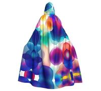 QHZLY Cape à capuche Halloween avec inscription « So many bubbles » pour adulte - Costume de cosplay pour bal masqué, fête à thème, performance sur scène