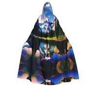 QHZLY Cape à capuche Halloween Mountain Majesty pour adulte, costume de cosplay pour bal masqué, fête à thème, performance sur scène