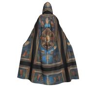 QHZLY Cape à capuche Holy Visions pour adulte, costume de costumade pour bal masqué, fête à thème, performance sur scène