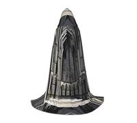 QHZLY Cape à capuche longue pour adolescents - Cathédrales gothiques - Costume de scène - Cosplay - Carnaval - Jeu de rôle