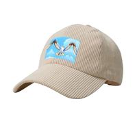QHZLY Casquette de baseball unisexe en velours côtelé Seagulls in Flight - Bord courbé - Respirant et léger, beige, Taille unique