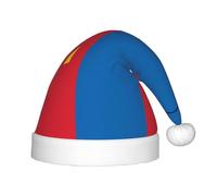 QHZLY Chapeau de Père Noël en polyester avec motif drapeau mongol pour enfants