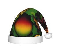 QHZLY Chapeau de Père Noël universel sans couture camouflage pour enfants en polyester avec bordure moelleuse Accessoire de costume