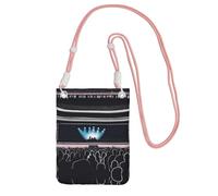 QHZLY Concert Night Sac à bandoulière pour téléphone portable avec sangle réglable pour femme - Tendance et pratique - Noir, rose, Taille unique