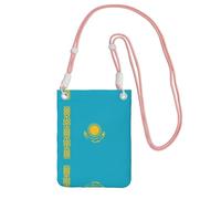 QHZLY Drapeau du Kazakhstan Sac à bandoulière noir avec sangle réglable pour femme - Tendance et pratique, rose, Taille unique