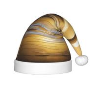 QHZLY Golden Horizon Chapeau de Père Noël pour enfants en polyester avec bordure moelleuse Accessoire de costume