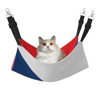 QHZLY Hamac drapeau de la République tchèque en velours M pour petits animaux de compagnie - Confortable et respirant pour chat, lapin, furet