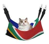 QHZLY Hamac en velours drapeau Afrique du Sud M pour petits animaux - Confortable et respirant pour chat, lapin, furet
