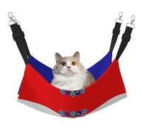 QHZLY Hamac en velours drapeau République de Croatie L pour petits animaux - Confortable et respirant pour chat, lapin, furet