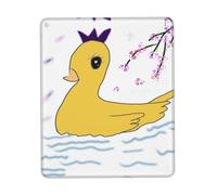 QHZLY Little Yellow Duck Tapis de souris avec bords en caoutchouc pour bureau, bureau, ordinateur portable 25,4 x 30,5 cm