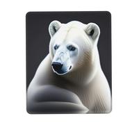 QHZLY Polar Bear Tapis de souris multi-tailles avec bords en caoutchouc 25,4 x 30,5 cm pour bureau, bureau, ordinateur portable