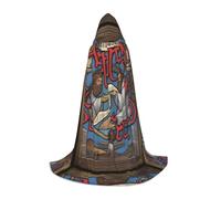 QHZLY Saints and Sinners Cape à capuche L pour adolescents - Longue cape pour cosplay, bal masqué, scène, Comic-Con, carnaval, jeu de rôle