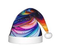 QHZLY Scribble Art to the Pap Chapeau de Père Noël pour enfants en polyester avec bordure moelleuse Accessoire de costume